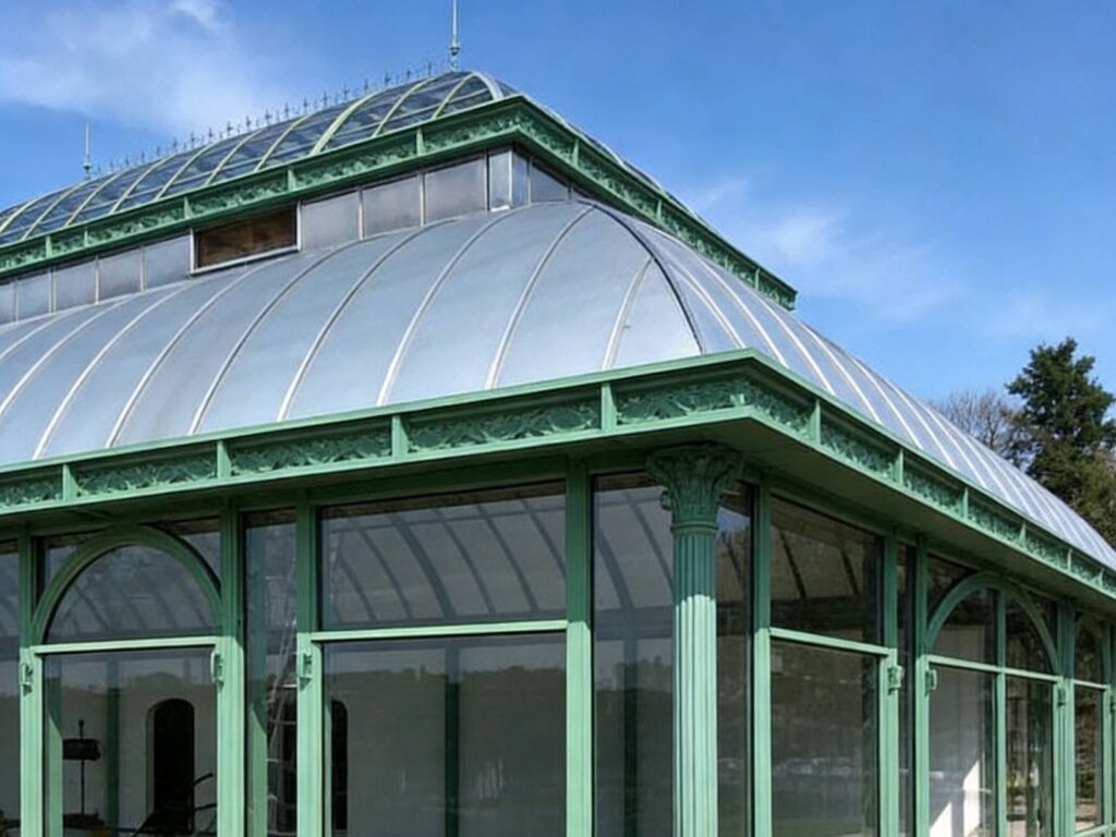 Victorian Glass Greenhouse Ysgh 207 | Elegant Retro Sunroom With Arc Design
